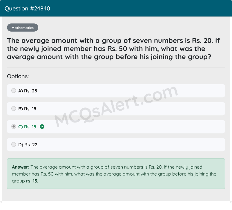 Question Screenshot