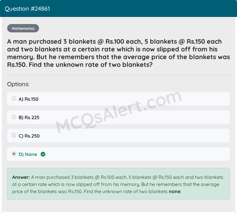 Question Screenshot