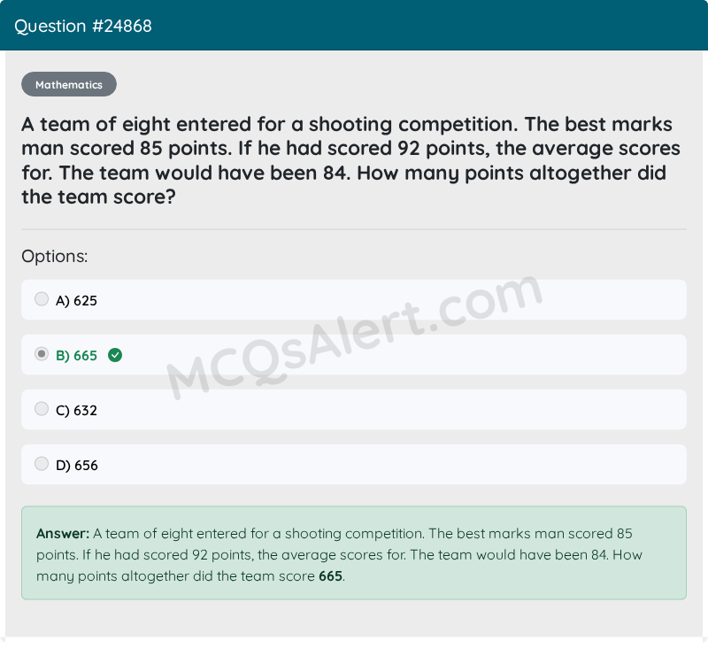 Question Screenshot