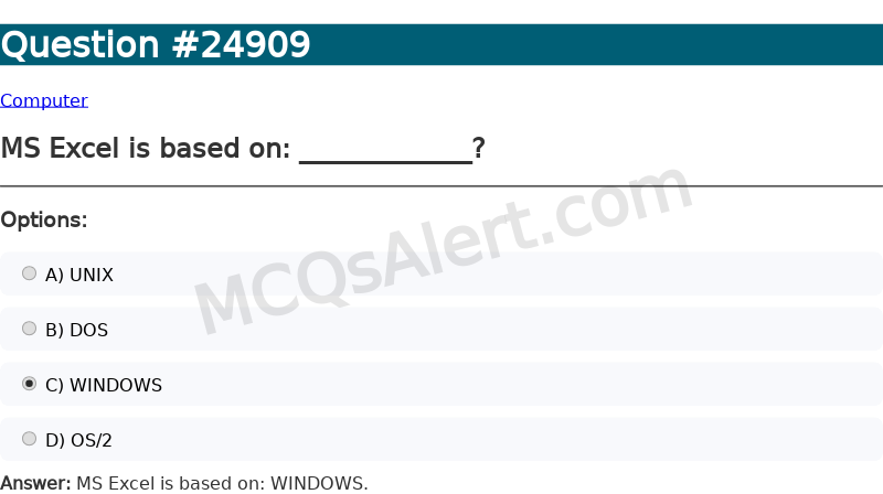 Question Screenshot