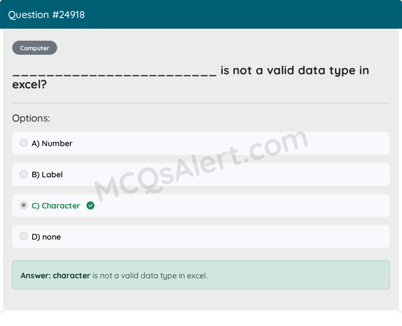 Question Screenshot