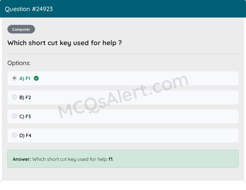 Question Screenshot