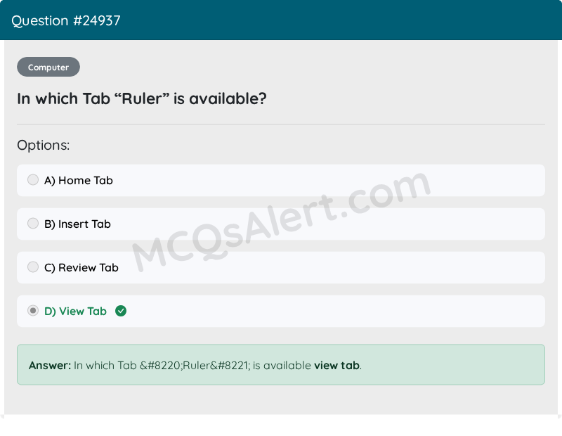 Question Screenshot