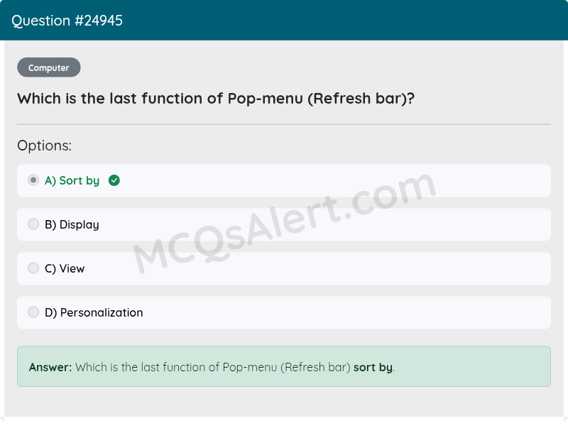 Question Screenshot