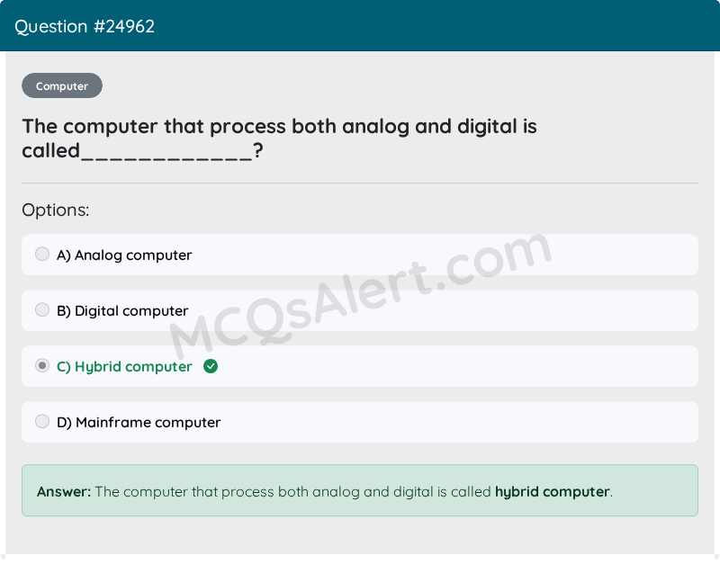 Question Screenshot