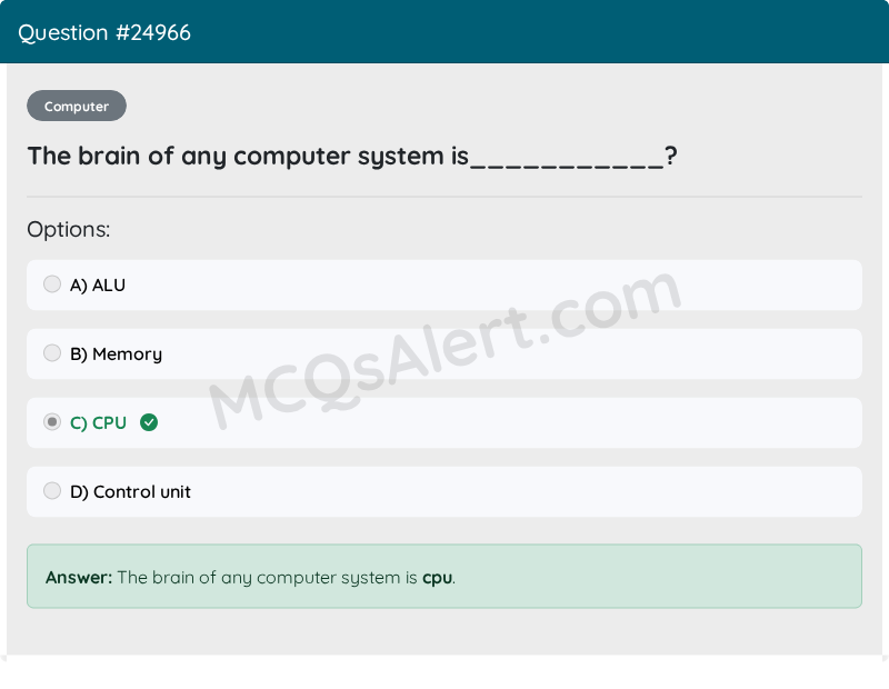 Question Screenshot