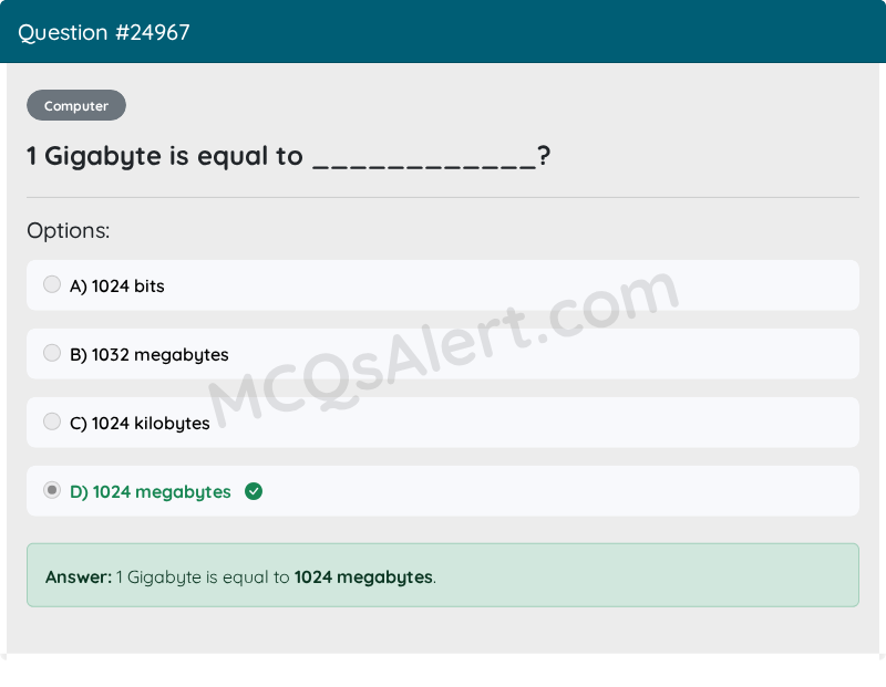Question Screenshot
