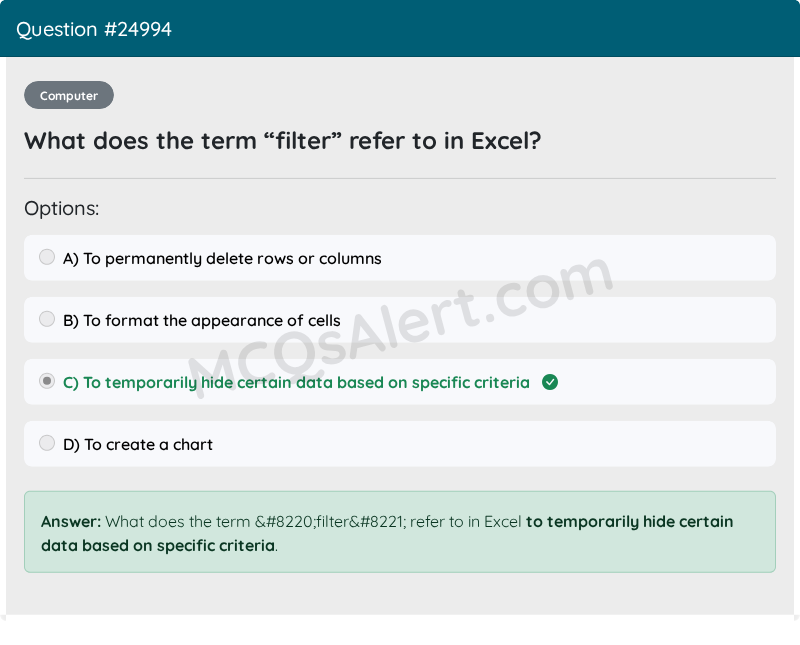 Question Screenshot