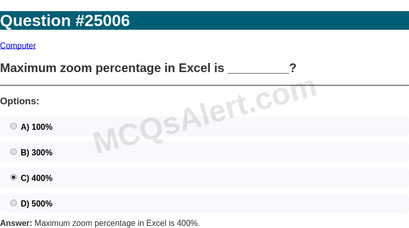 Question Screenshot