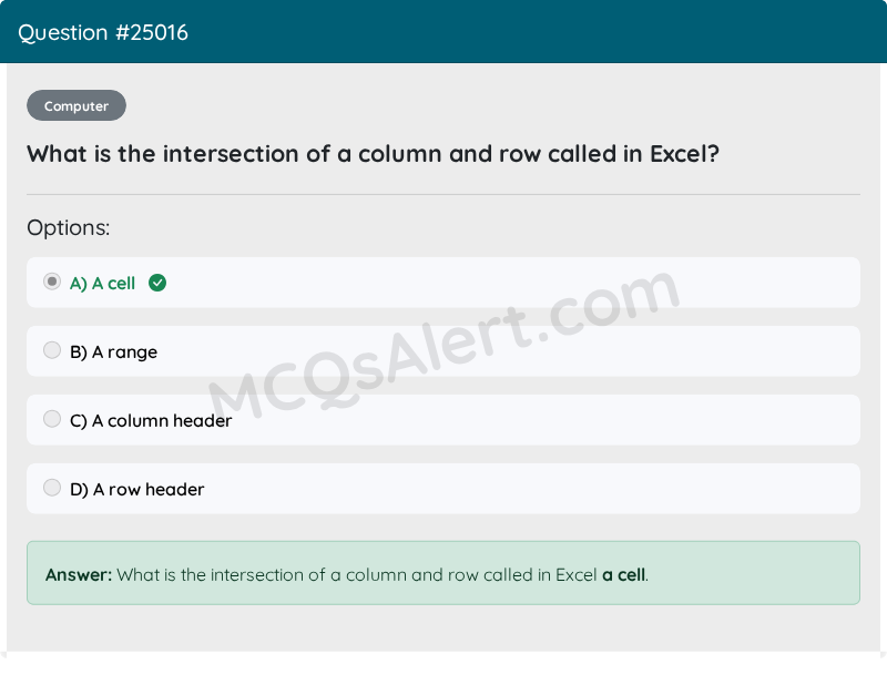 Question Screenshot