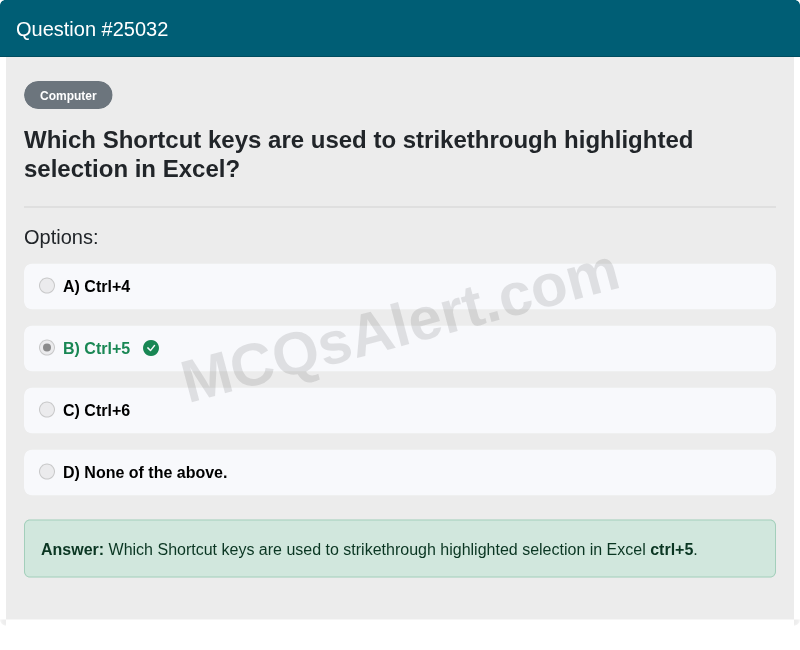 Question Screenshot