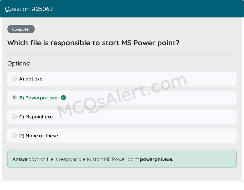 Question Screenshot