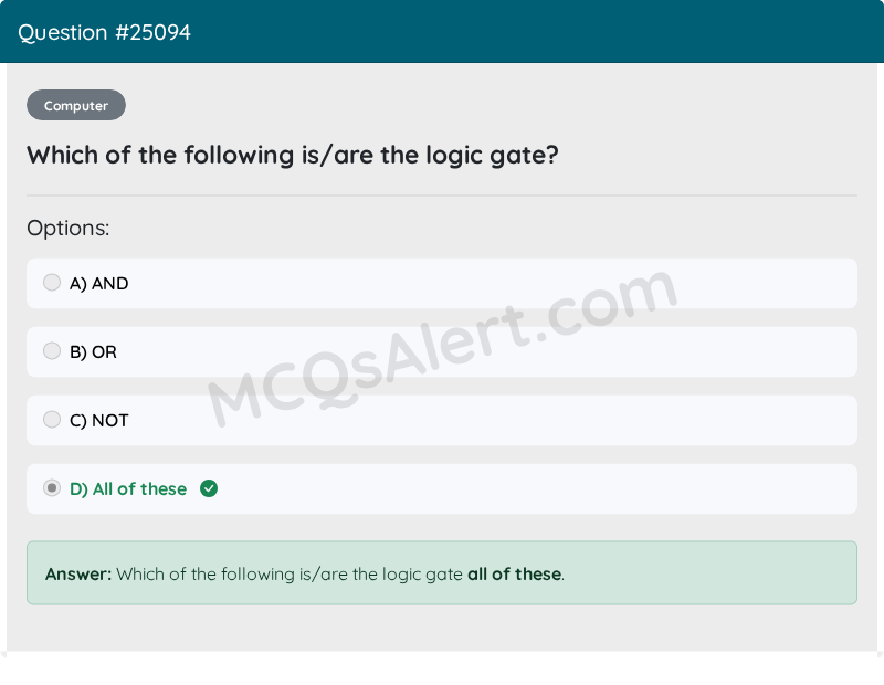 Question Screenshot