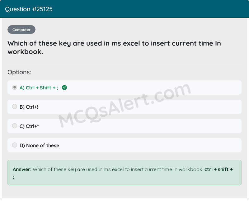 Question Screenshot