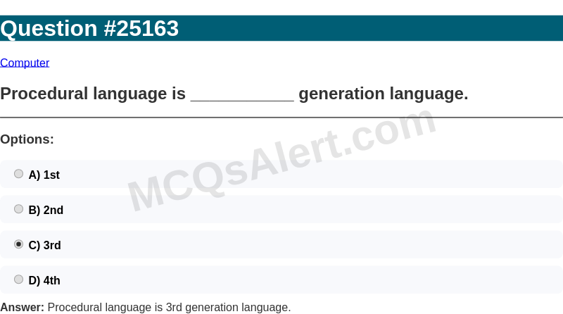Question Screenshot
