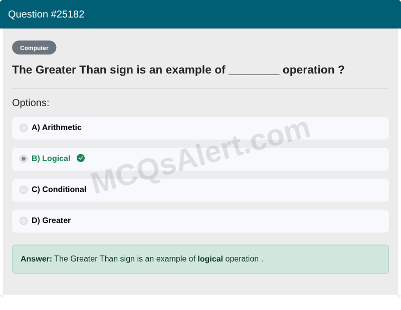 Question Screenshot