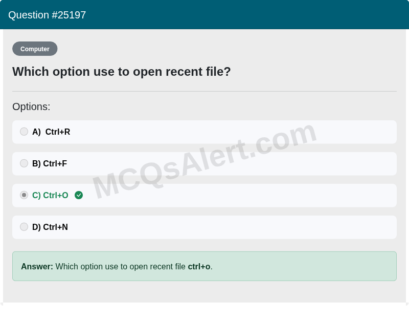 Question Screenshot