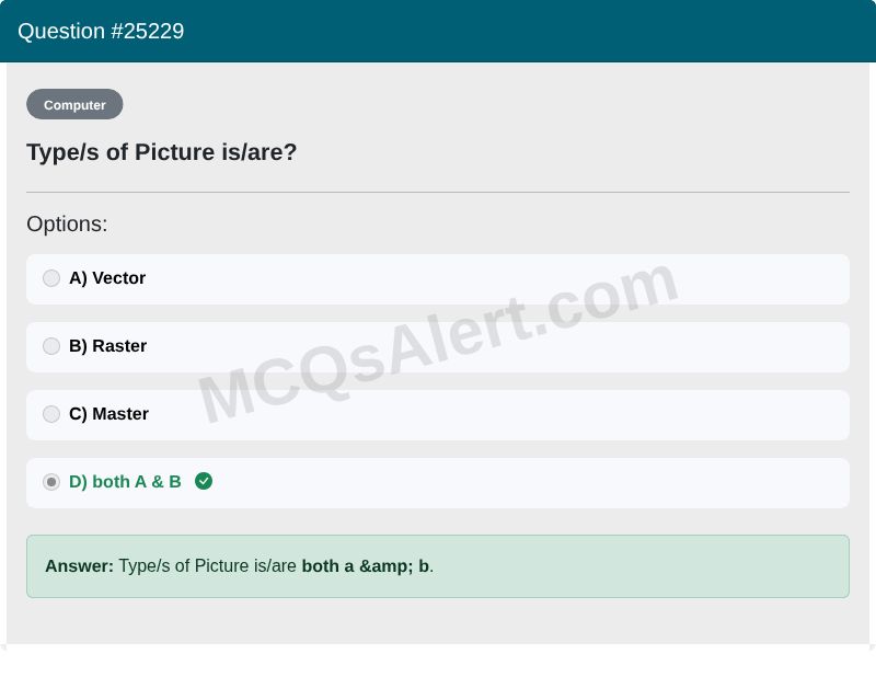 Question Screenshot
