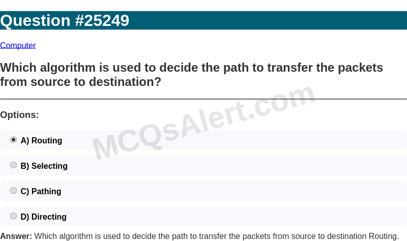 Question Screenshot