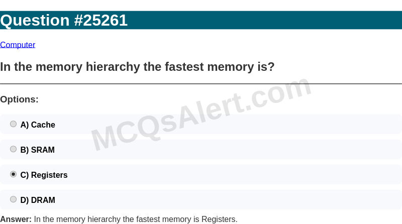 Question Screenshot