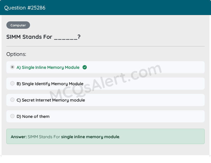 Question Screenshot