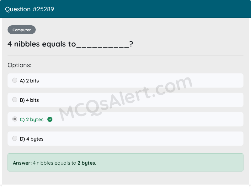 Question Screenshot