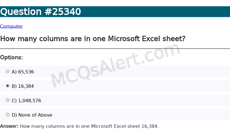Question Screenshot