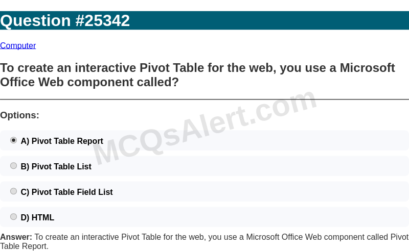 Question Screenshot