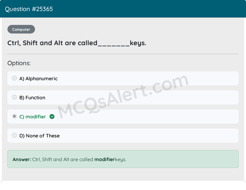 Question Screenshot