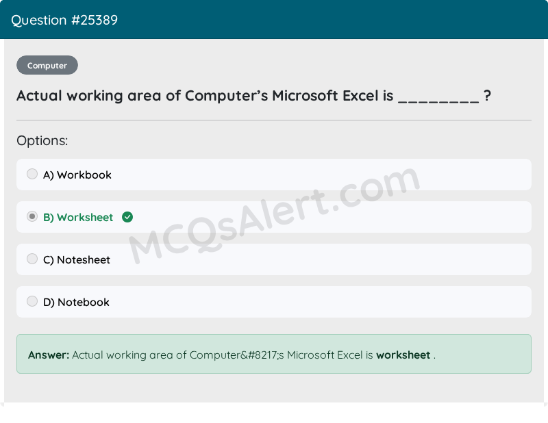 Question Screenshot