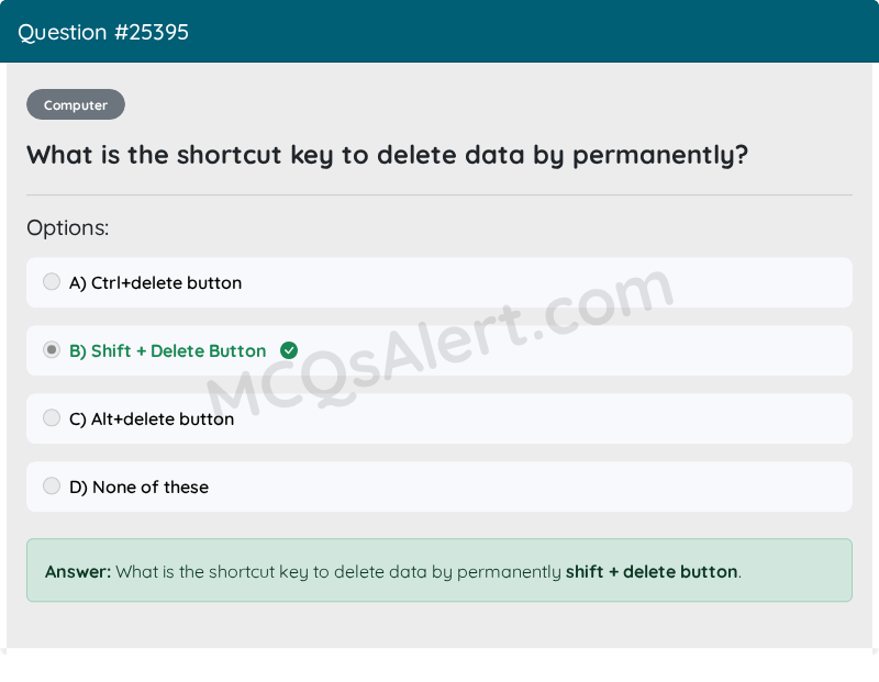 Question Screenshot