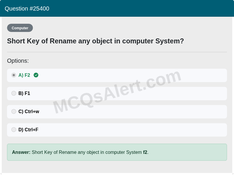 Question Screenshot
