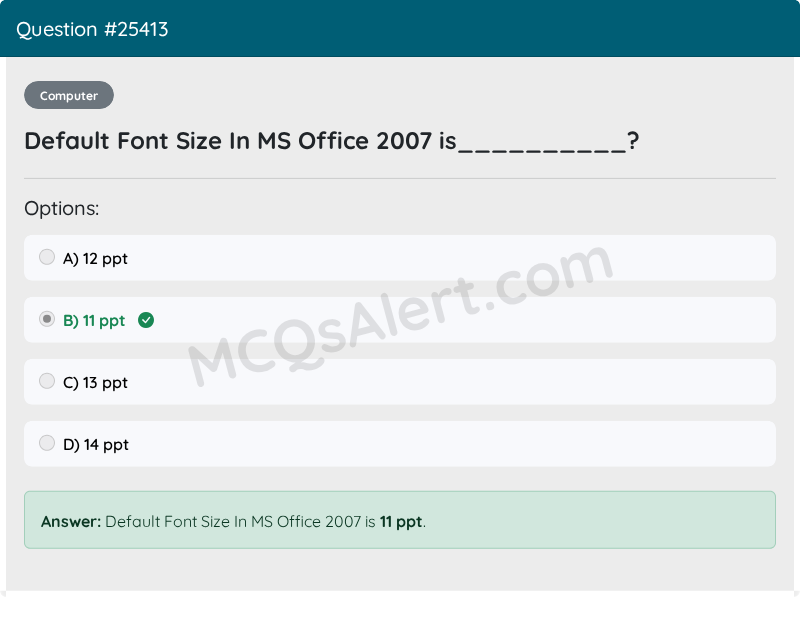 Question Screenshot