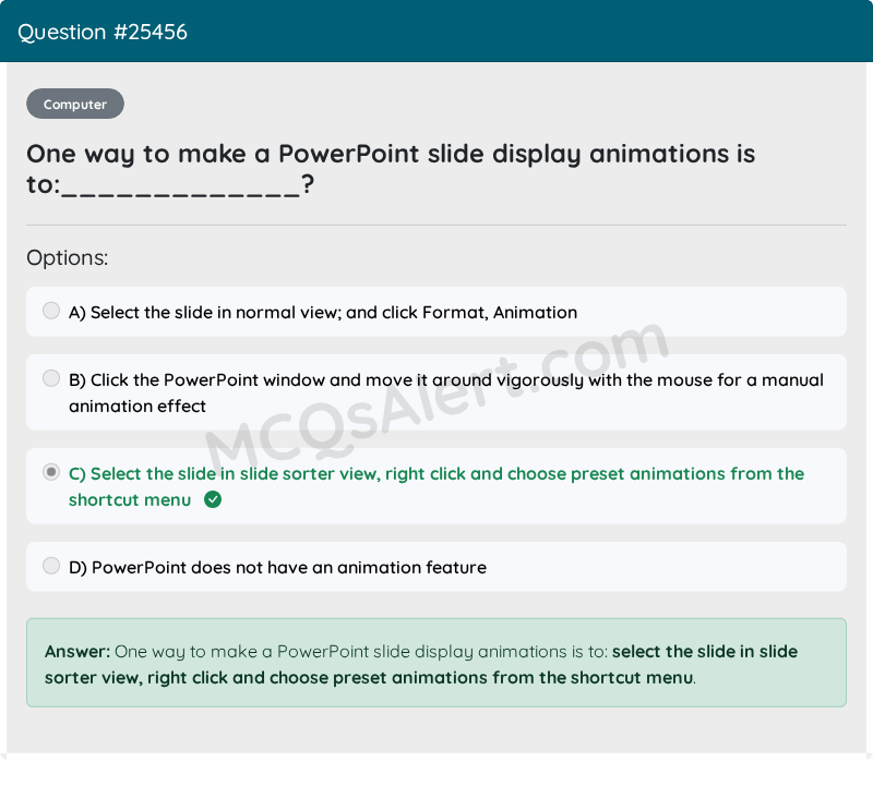 Question Screenshot