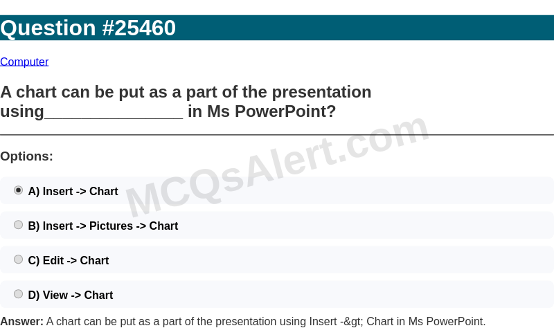 Question Screenshot