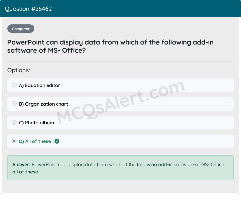 Question Screenshot