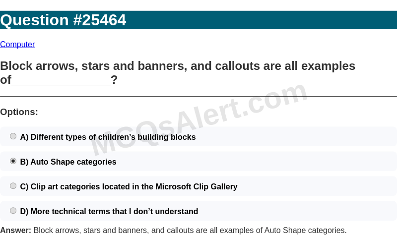 Question Screenshot