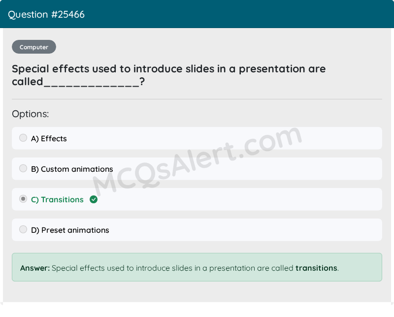 Question Screenshot