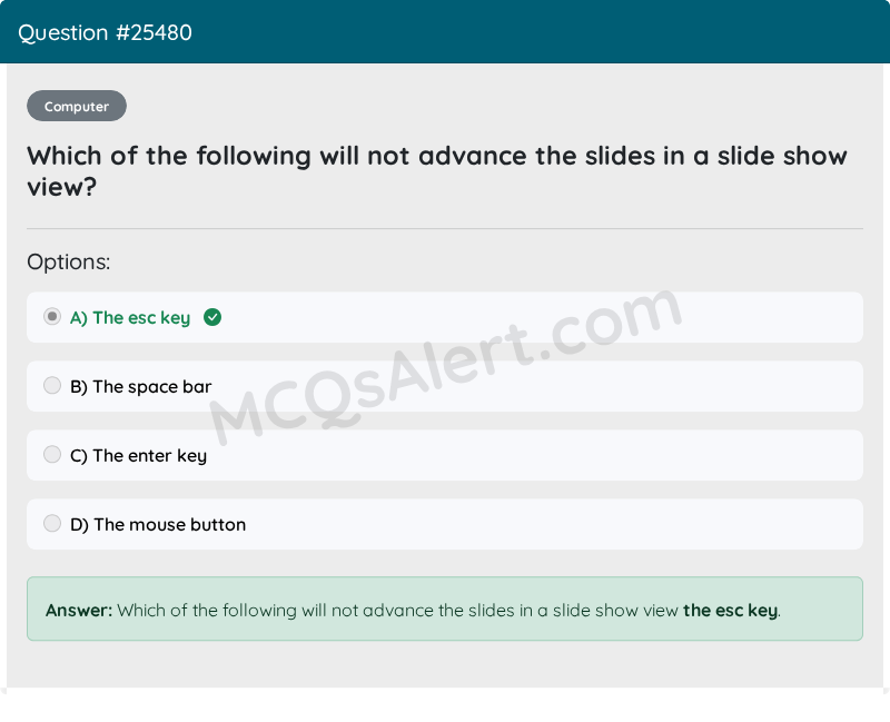 Question Screenshot