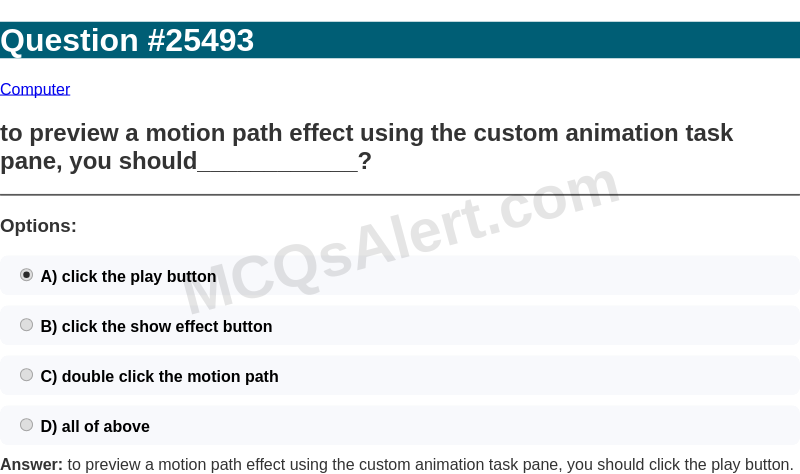 Question Screenshot