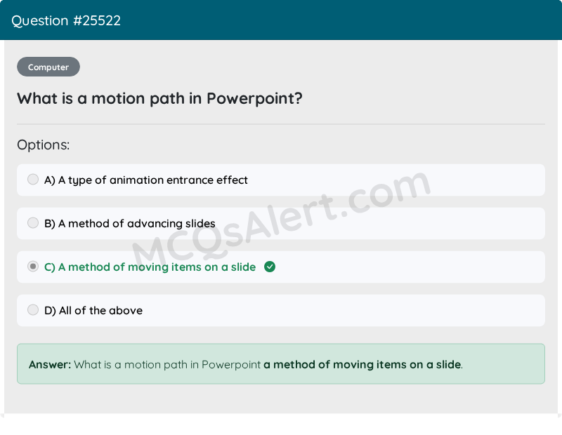 Question Screenshot