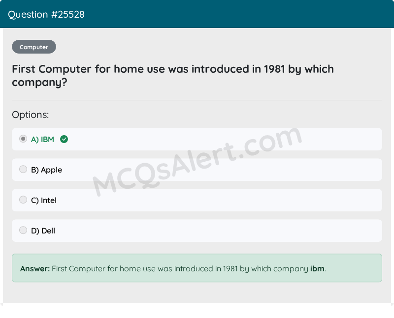 Question Screenshot