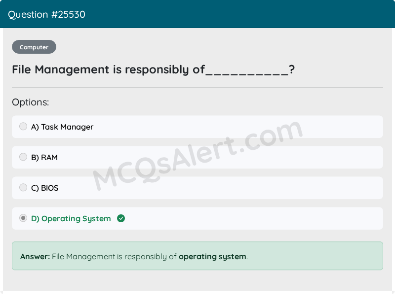 Question Screenshot