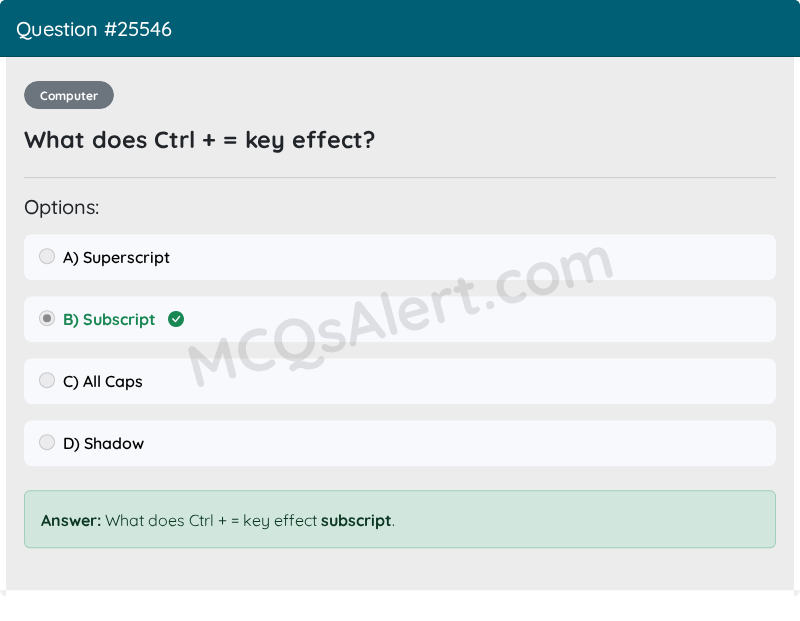 Question Screenshot
