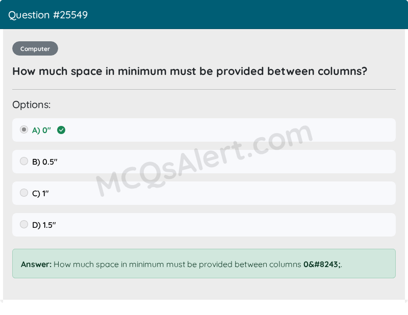 Question Screenshot