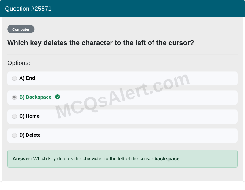 Question Screenshot