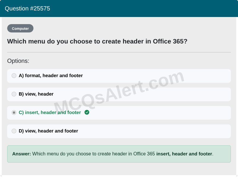 Question Screenshot