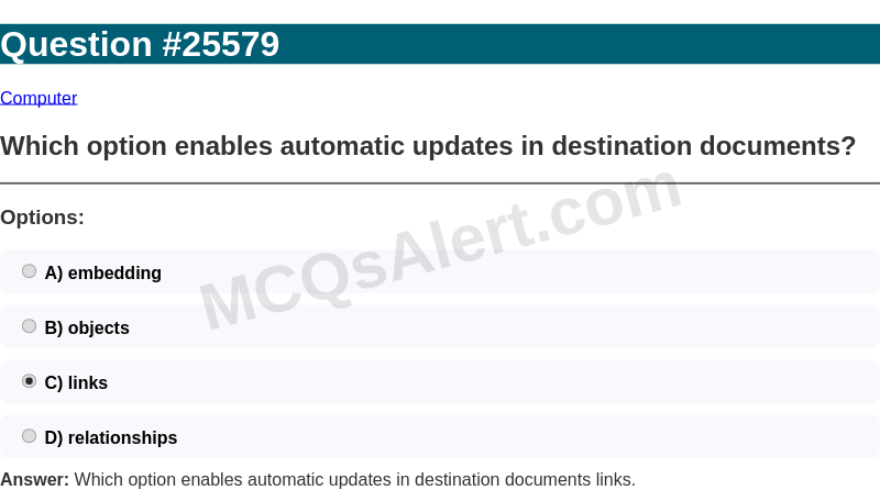 Question Screenshot