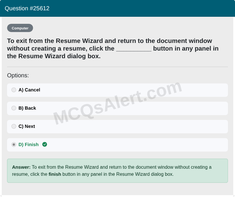 Question Screenshot