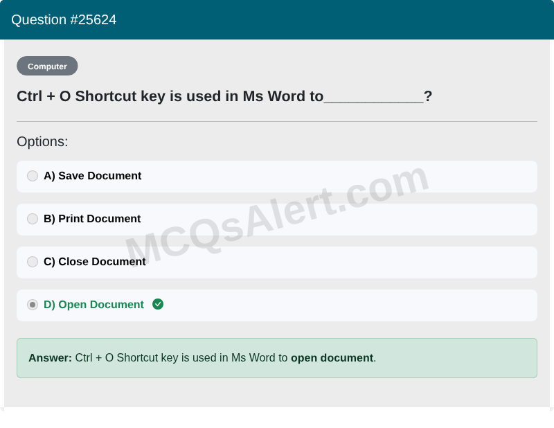 Question Screenshot